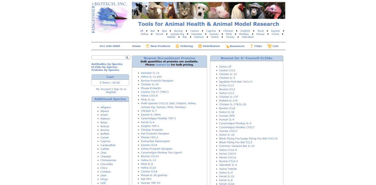 Kingfisher Biotech - 獸醫(yī)學(xué)與小眾動(dòng)物模型專家