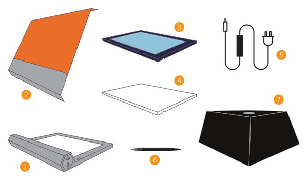 BluPAD 雙LED藍白光照膠臺(透射儀)