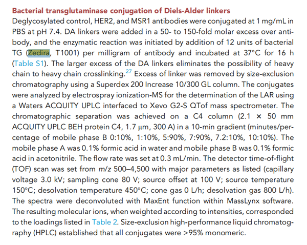 zedira重組的細(xì)菌轉(zhuǎn)谷氨酰胺酶