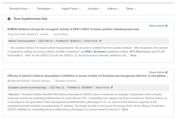 HDAC開發(fā)試劑