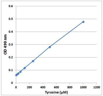 酪氨酸標準曲線