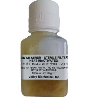 Valley biomedical/BiolVT人AB血清Human AB Serum